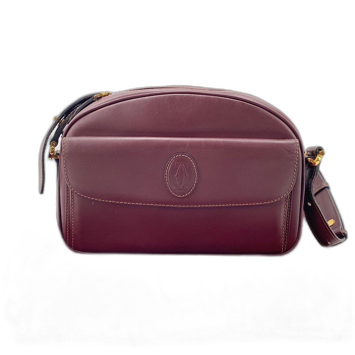 カルティエ CARTIER マストライン ショルダーバッグ レザー【中古】