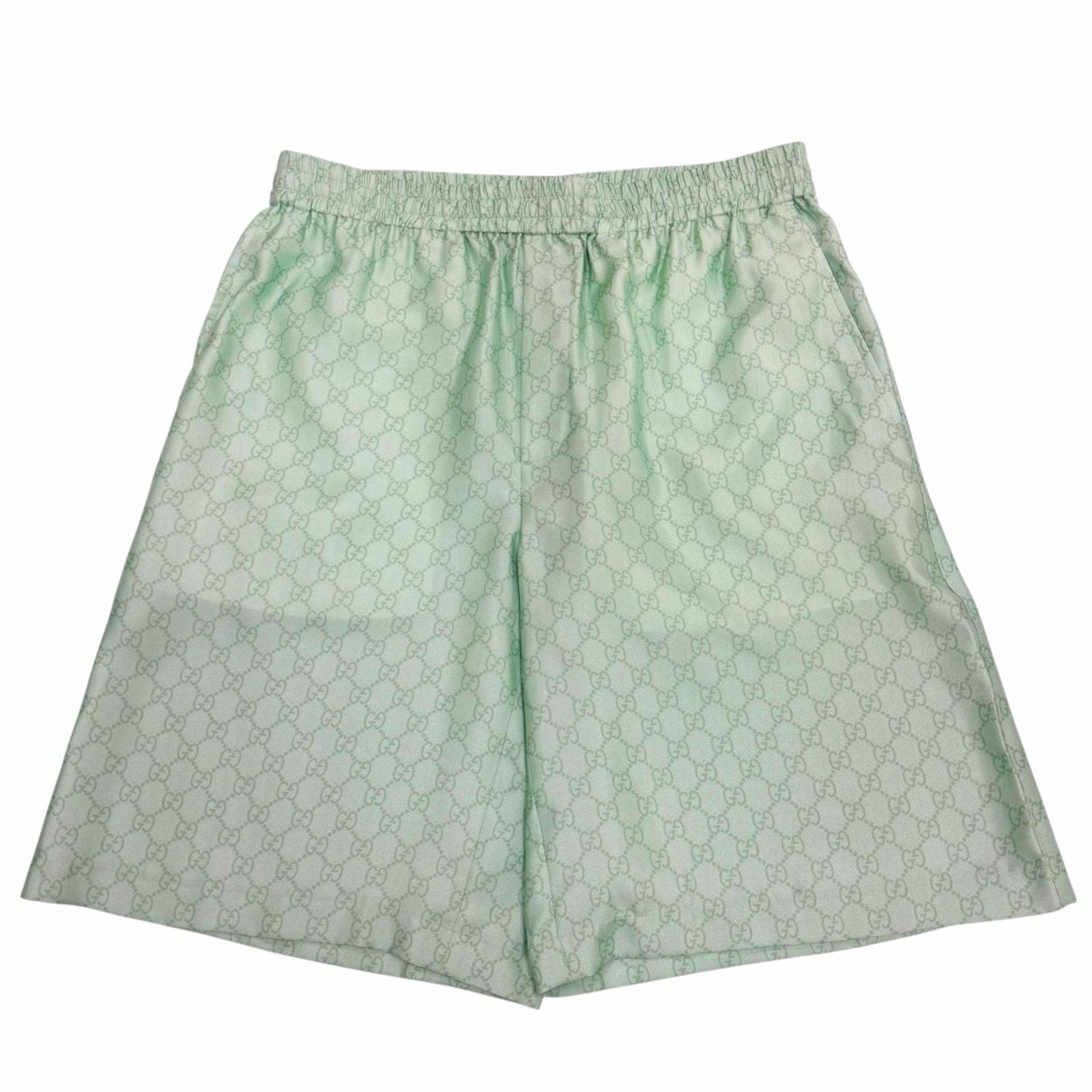 極美品 グッチ ヒグチユウコ ショートパンツ ライトグリーン 48 864050
