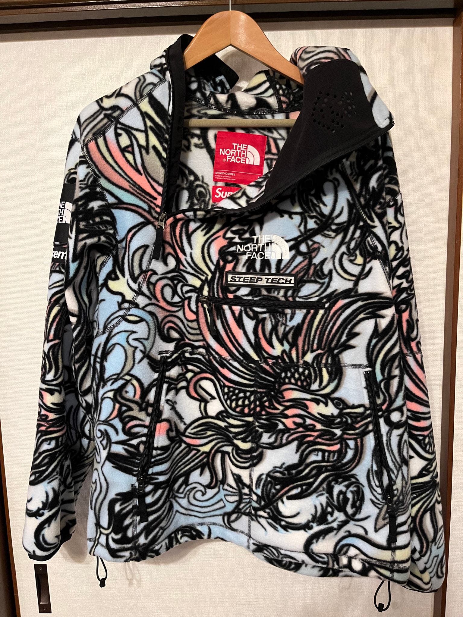 Supreme x The North Face Steep Tech Fleece Pullover "Multicolor Dragon"