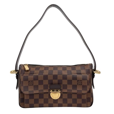 ルイヴィトン ラヴェッロGM ダミエ ショルダーバッグ ダミエキャンバス N60006 ブラウン レディース LOUIS VUITTON 中古