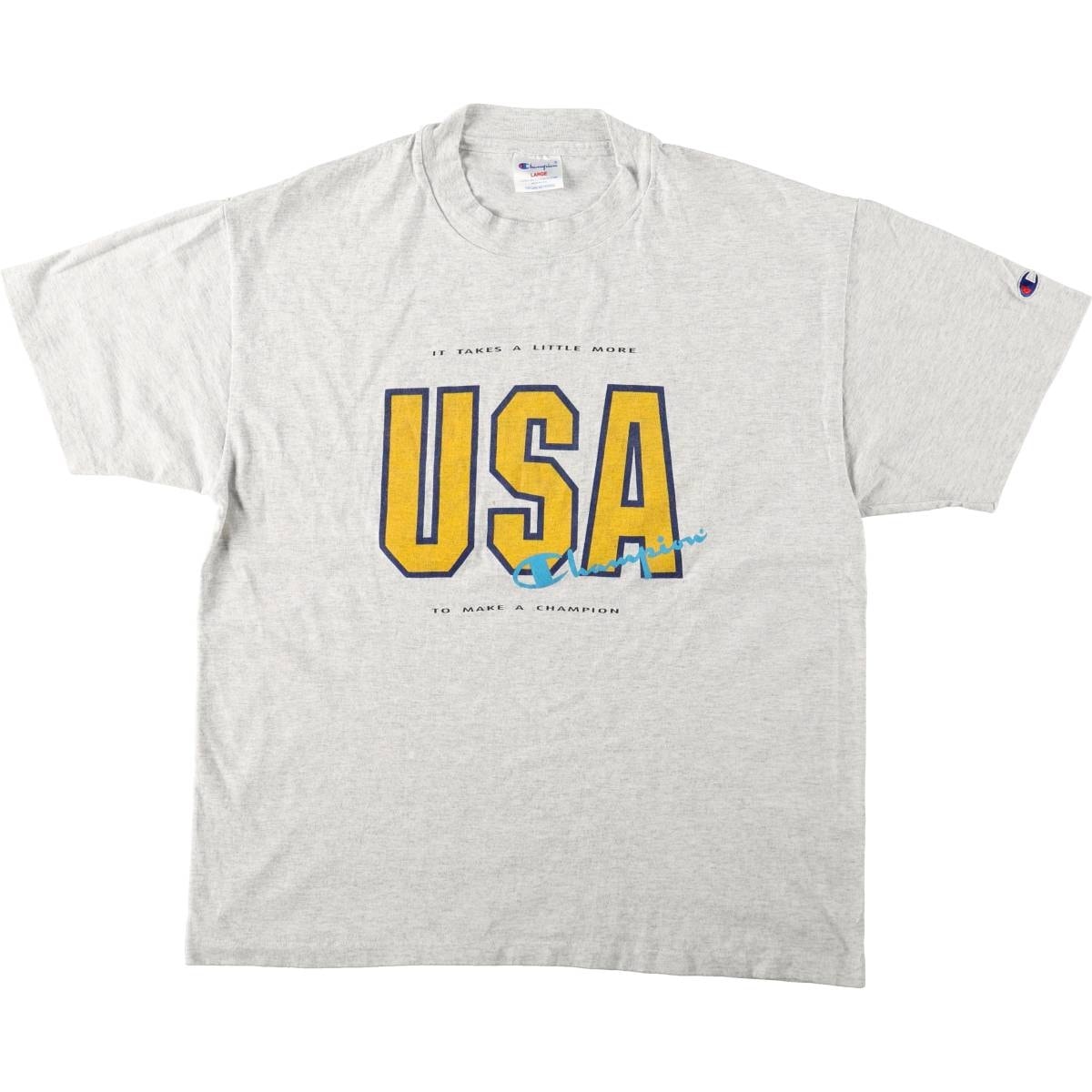 古着 80年代 チャンピオン Champion プリントTシャツ USA製 メンズL相当 ヴィンテージ/eaa667356