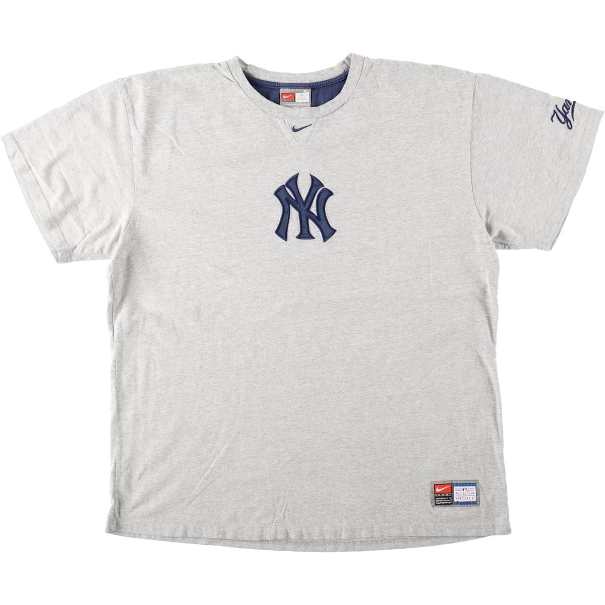 古着 ナイキ NIKE TEAM MLB NEW YORK YANKEES ニューヨークヤンキース スポーツプリントTシャツ メンズXL相当/eaa657193