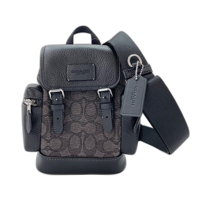 コーチ COACH スプリント ジャガード, 2WAY ボディバッグ レザー【中古】