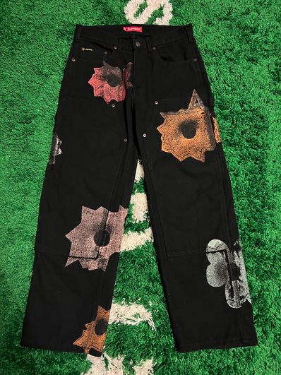 Supreme Nate Lowman Double Knee Painter Pant "Black"