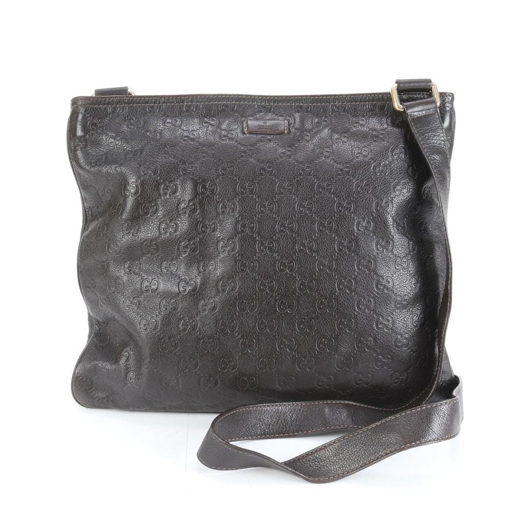 ■極美品 グッチ グッチシマ 201446 ショルダーバッグ レザー