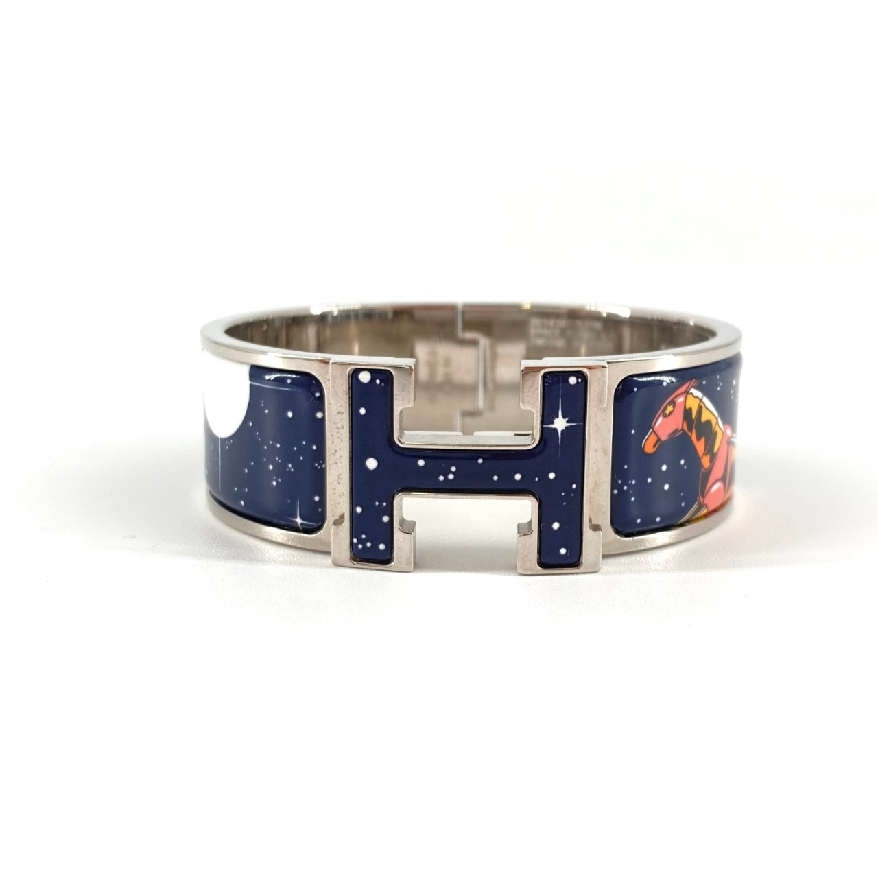 HERMES(エルメス) クリックH スペース ダービー ブレスレット ネイビー×オレンジ