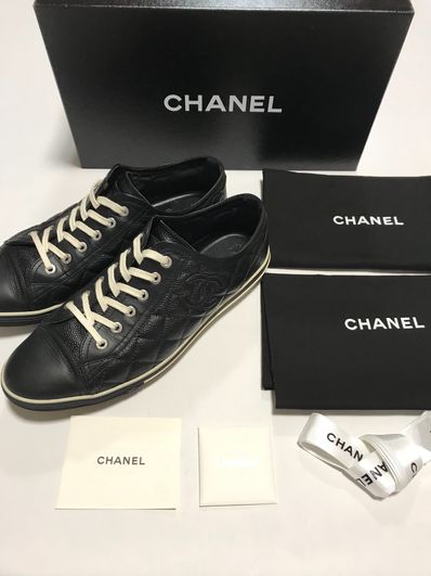 CHANEL・ココマーク レザースニーカー