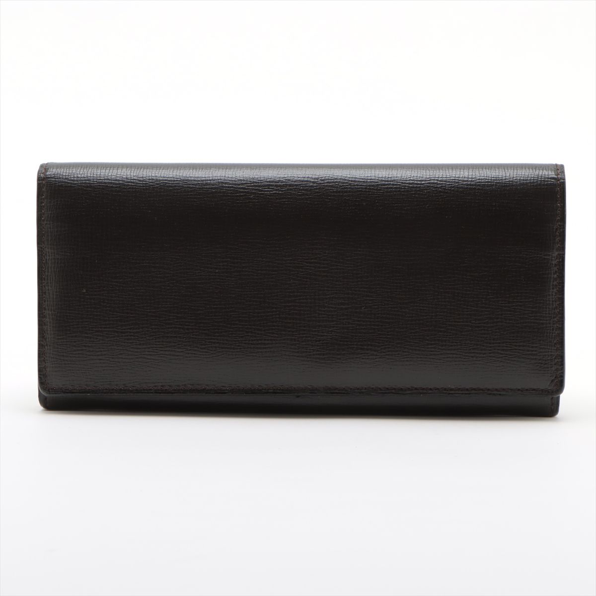 ■極美品 ヴァレクストラ ダークブラウン長財布 レザー