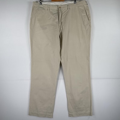 古着 ポロ・ラルフローレン POLO RALPH LAUREN チノパンツ ポロチノ ワンポイント スラックス 大きいサイズ w40 L32 ベージュ メンズ