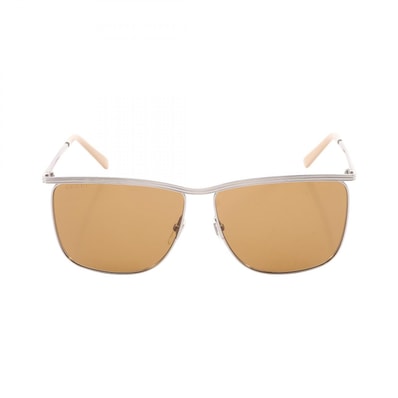 グッチ GUCCI サングラス 衣料品 メタル メンズ シルバー系 【中古】