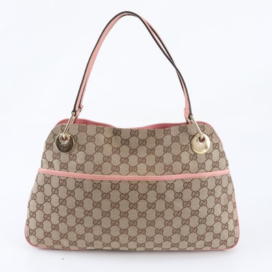 ■美品 グッチ GGキャンバス 121023 トート バッグ