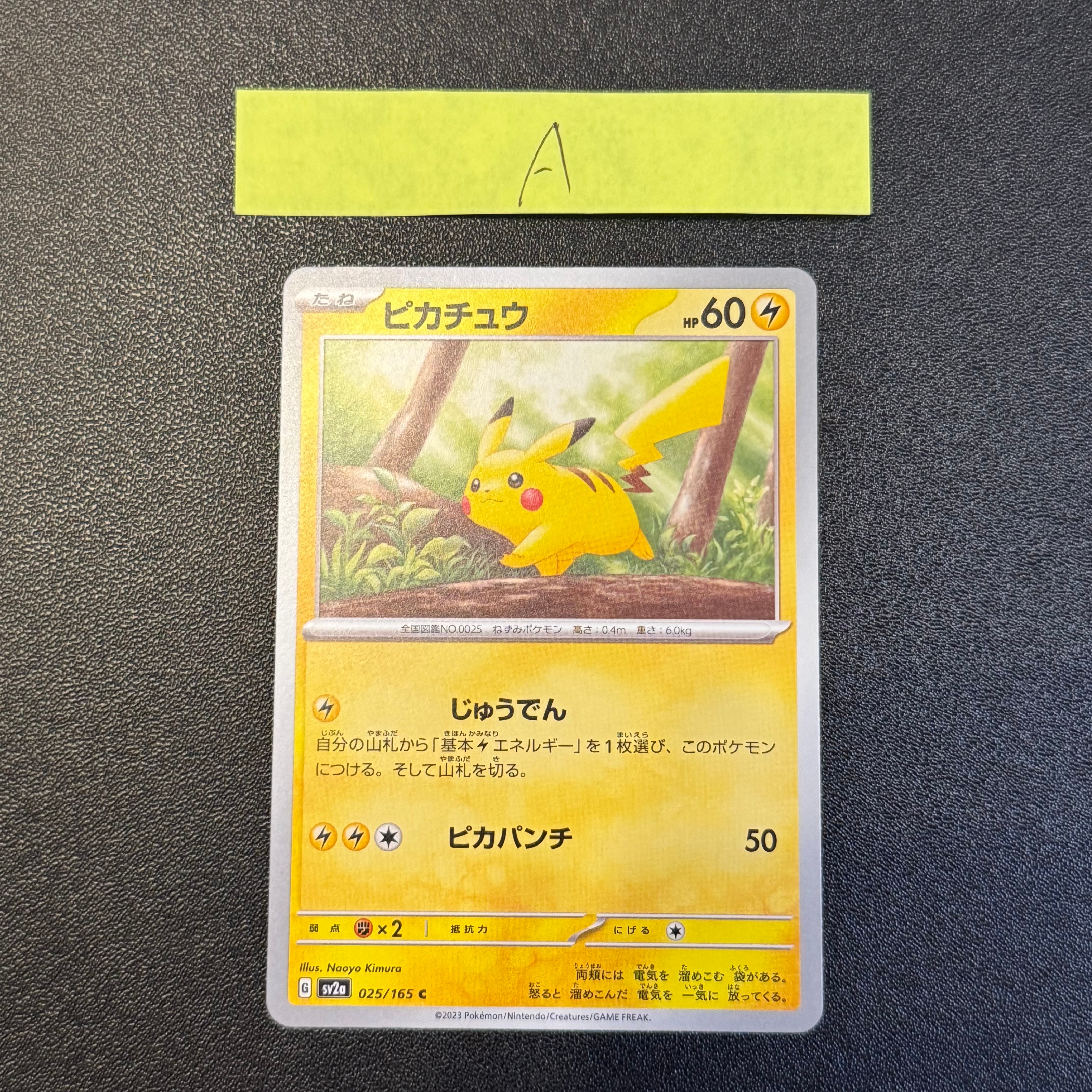 ピカチュウ C[SV2a 025/165](強化拡張パック「ポケモンカード151」)