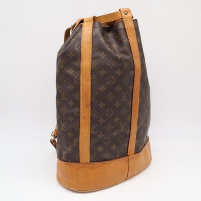 LOUIS VUITTON ルイ・ヴィトン モノグラム ランドネGM M42244 ショルダーバッグ ブラウン ベージュ コーティングキャンバス レザー メンズ