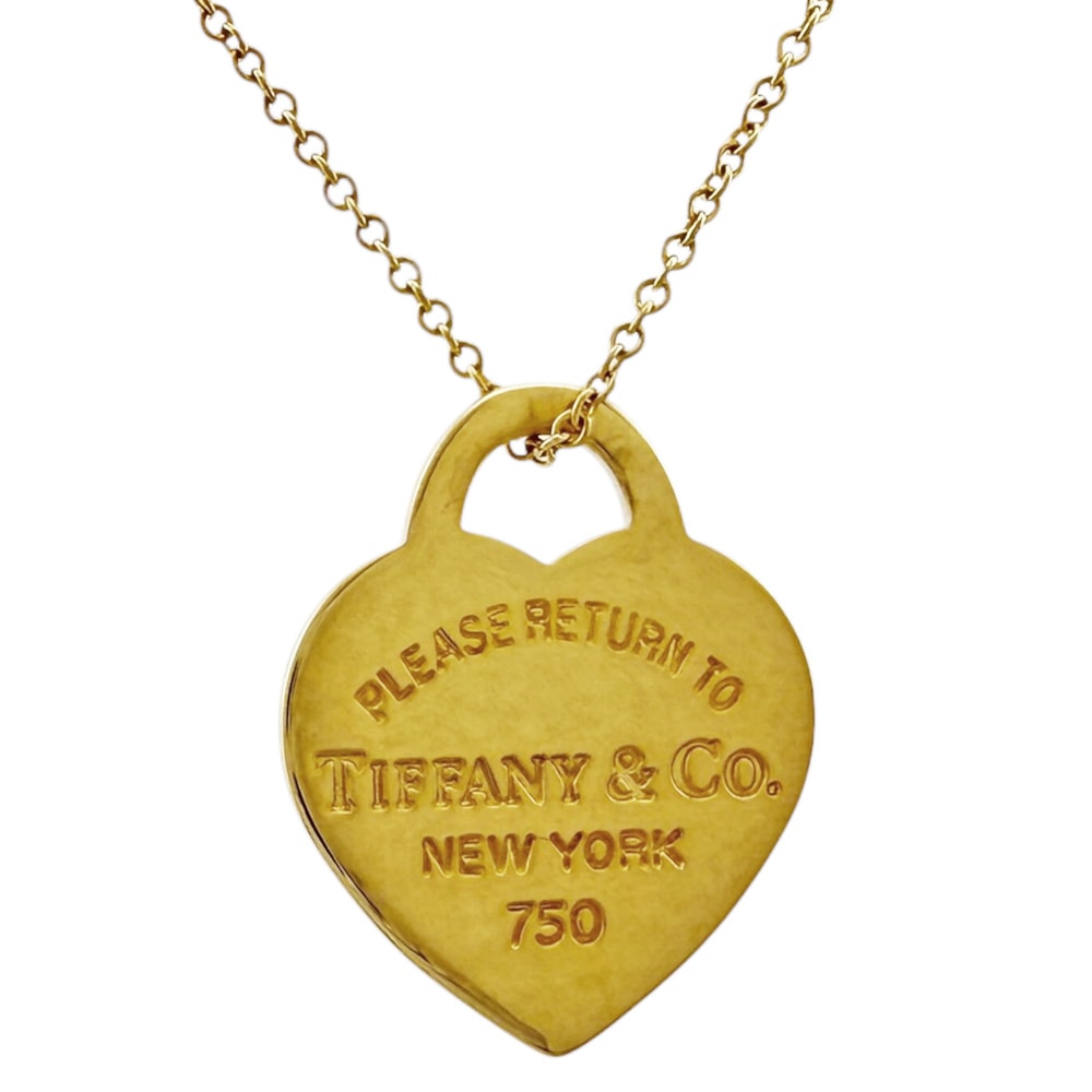 ティファニー リターントゥハート ネックレス 18金 K18イエローゴールド レディース TIFFANY&Co.  中古