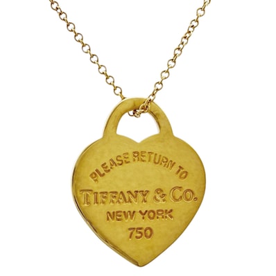 ティファニー リターントゥハート ネックレス 18金 K18イエローゴールド レディース TIFFANY&Co. 中古