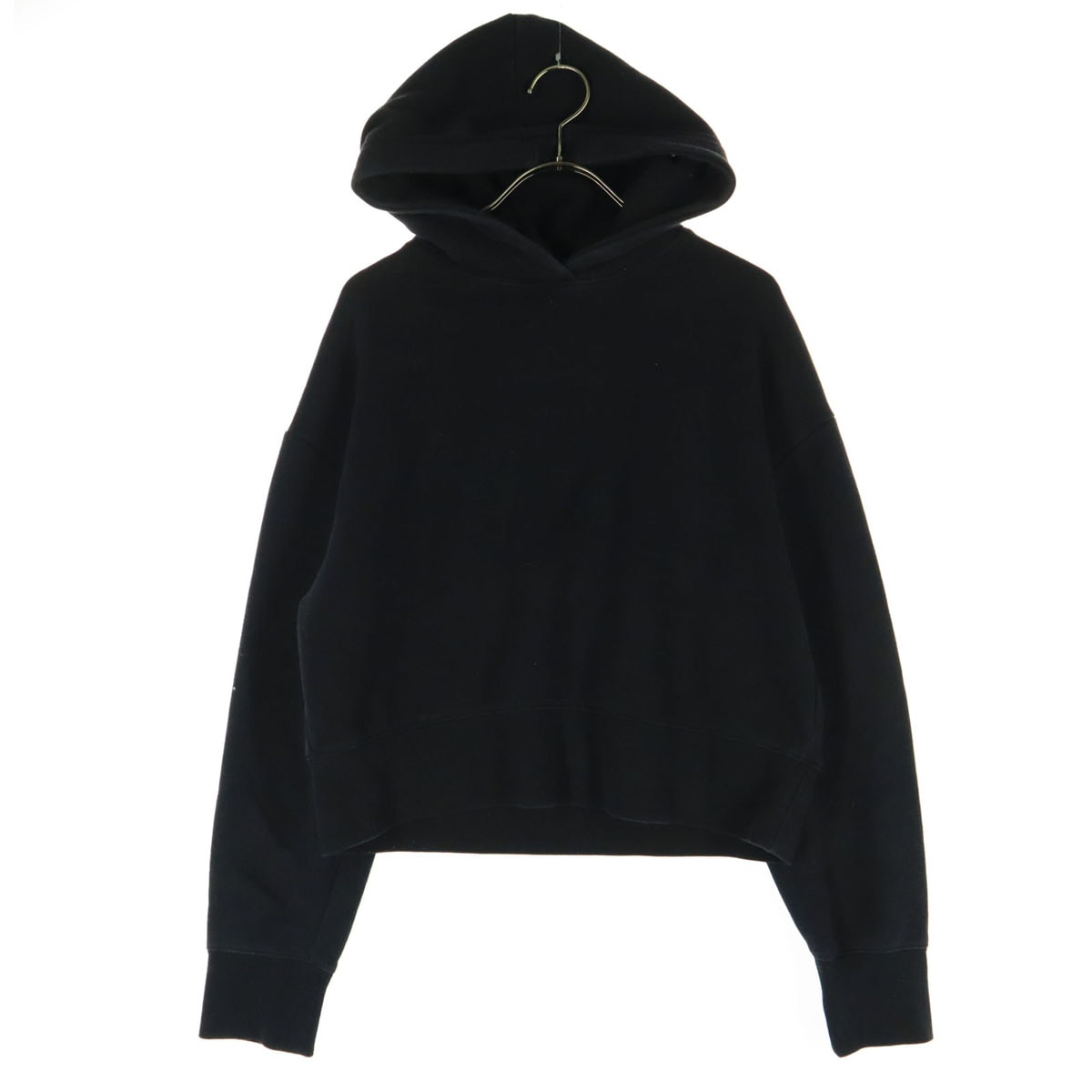ZARA BASIC ザラベーシック 長袖 裏起毛 パーカー S ブラック