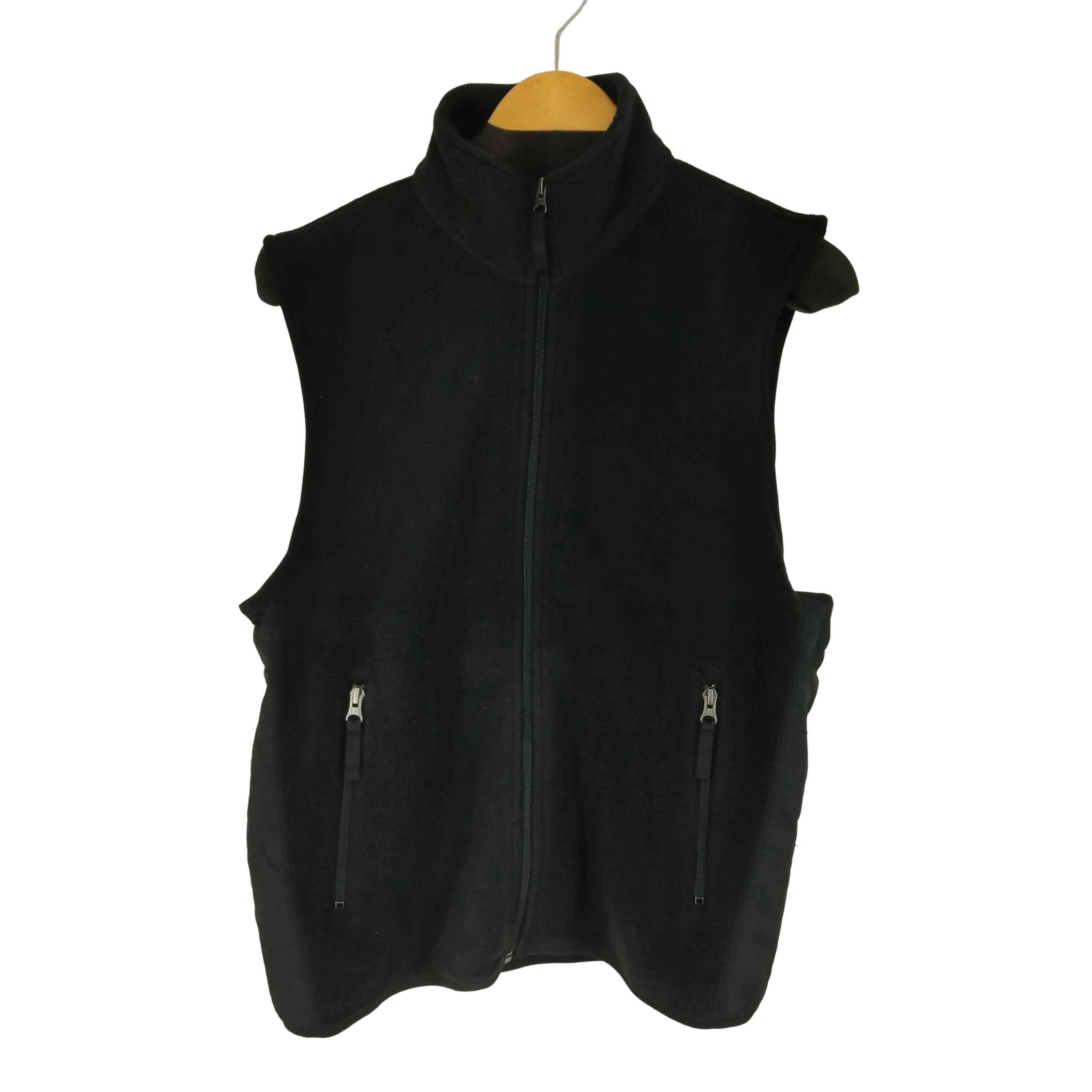 90S 紺タグ ナイロン切り替え フリースベスト【1142314083511】