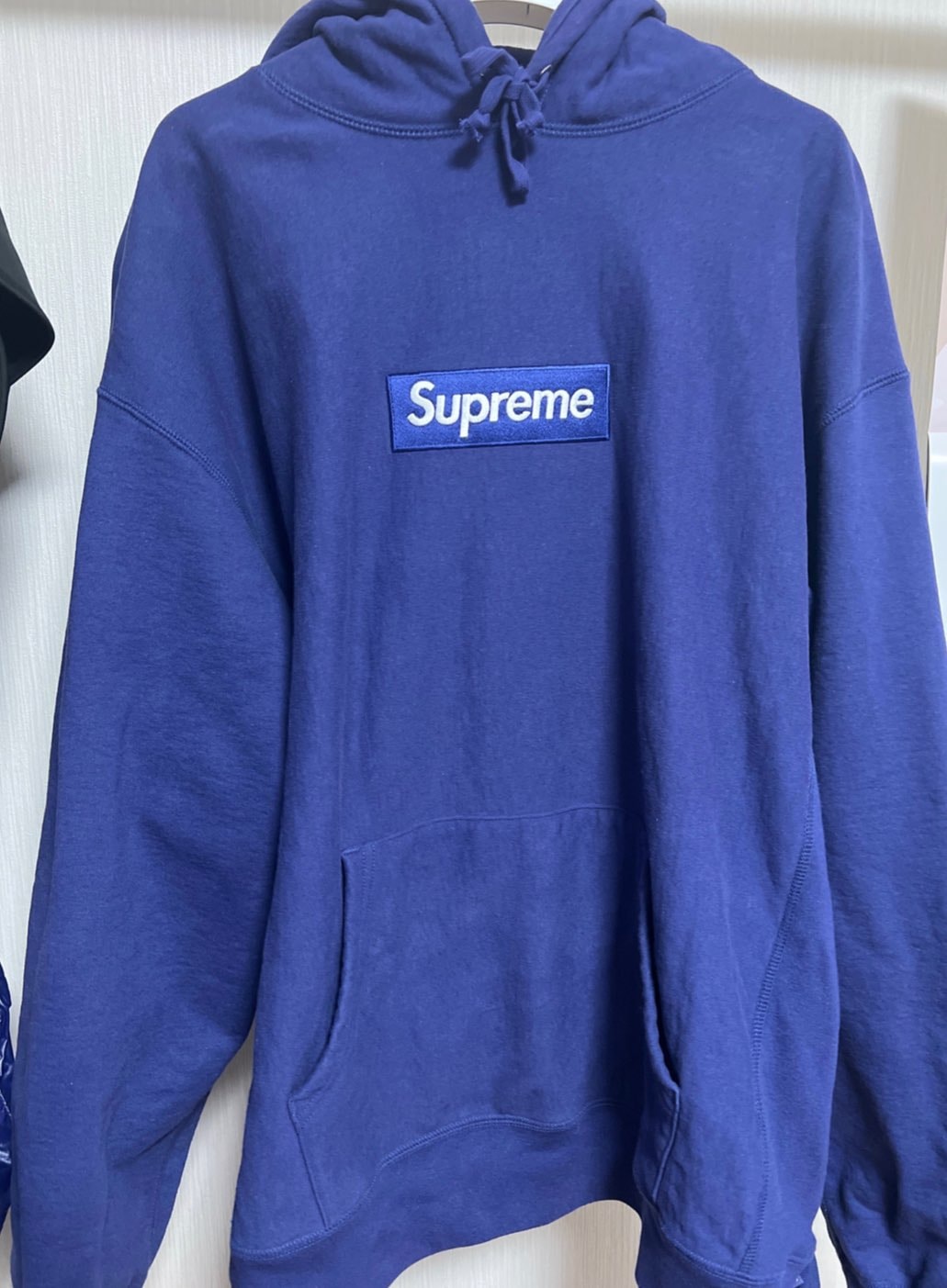Supreme Box Logo Hooded Sweatshirt "Washed Navy" (21FW)