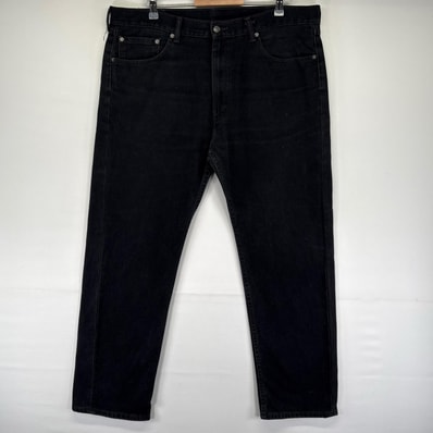 古着 リーバイス Levi's デニム パンツ Gパン 505 5ポケット ジッパーフライ 大きいサイズ ジーンズ W40 L32 ブラック系 メンズ