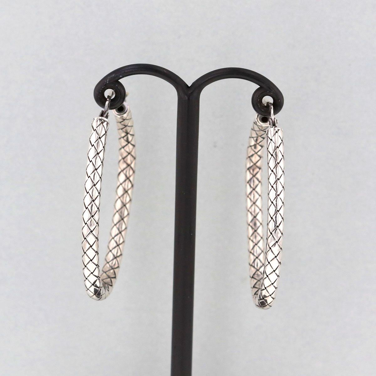 【値下げ】BOTTEGAVENETA ボッテガヴェネタ イントレチャート ピアス ピアス シルバー925 シルバー  レディース【中古】