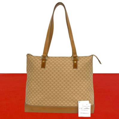 CELINE セリーヌ マカダム ブラゾン 柄 PVC レザー トートバッグ ベージュ
50198