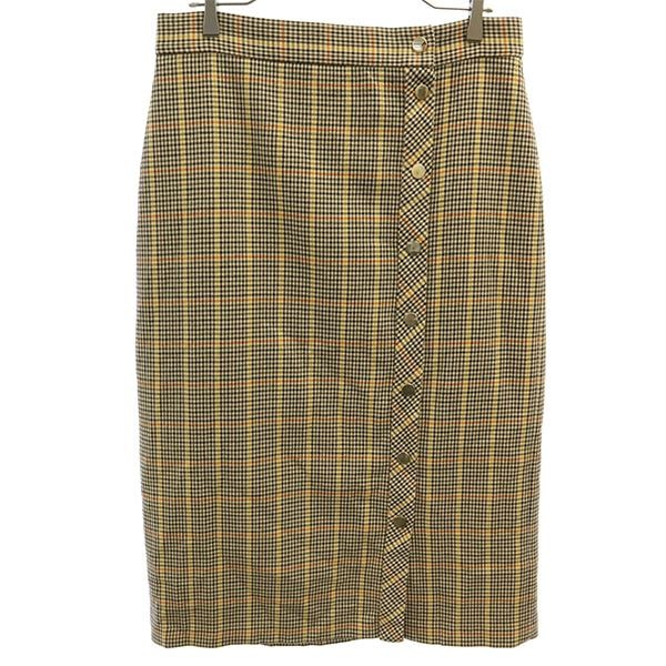 ZARA WOMAN ザラウーマン チェック柄 ロングスカート L ブラック系