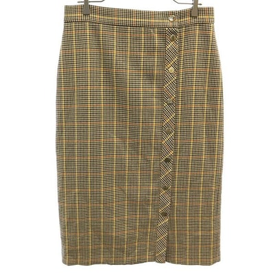 ZARA WOMAN ザラウーマン チェック柄 ロングスカート L ブラック系