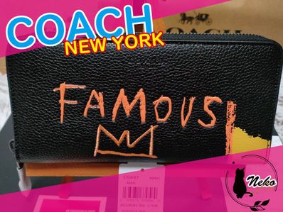 COACH × Basquiat FAMOUS Zip Around Wallet