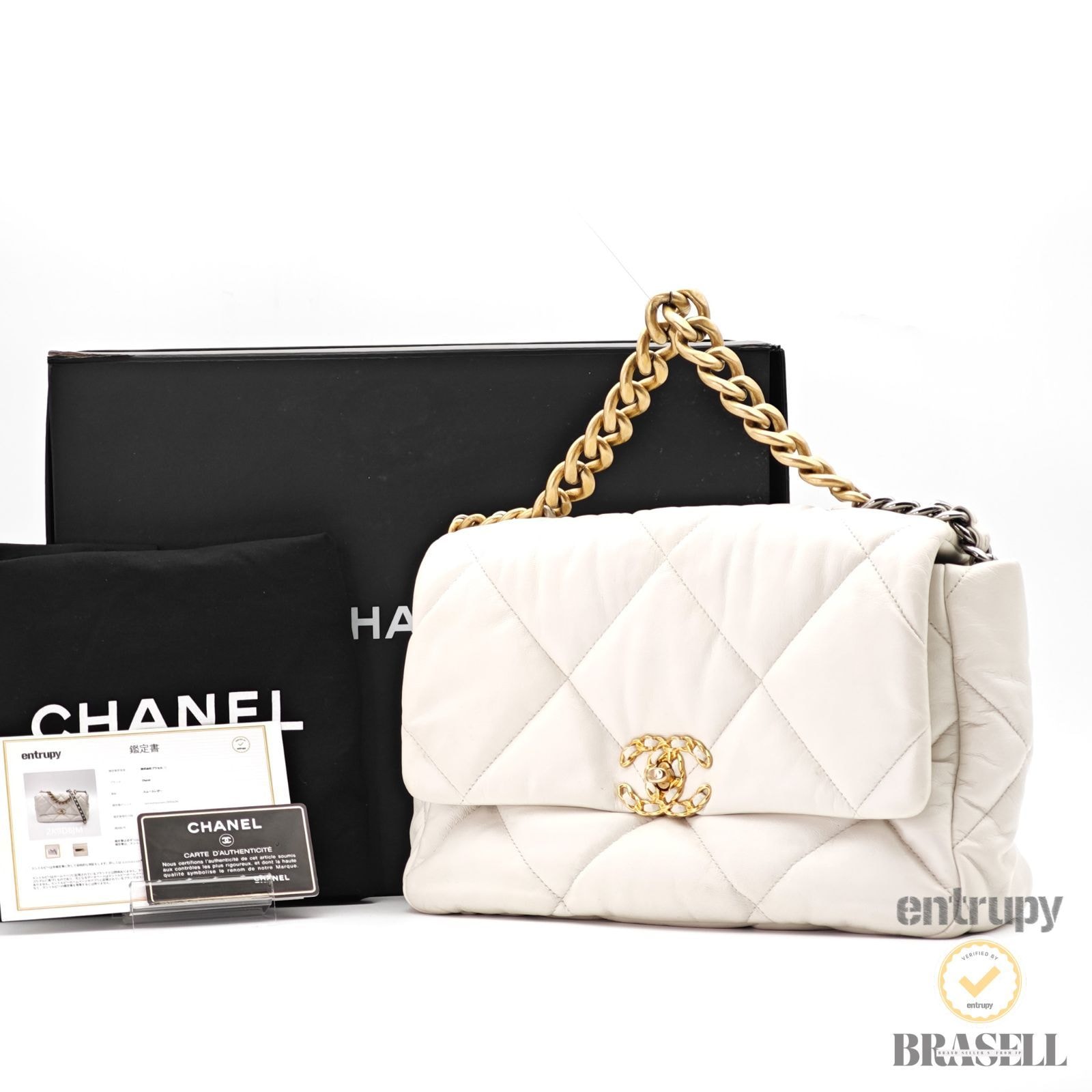 CHANEL シャネル CHANEL 19 CHANEL 19 CHANEL 19 AS1161 30237663 ショルダーバッグ Lambskin ホワイト レディース