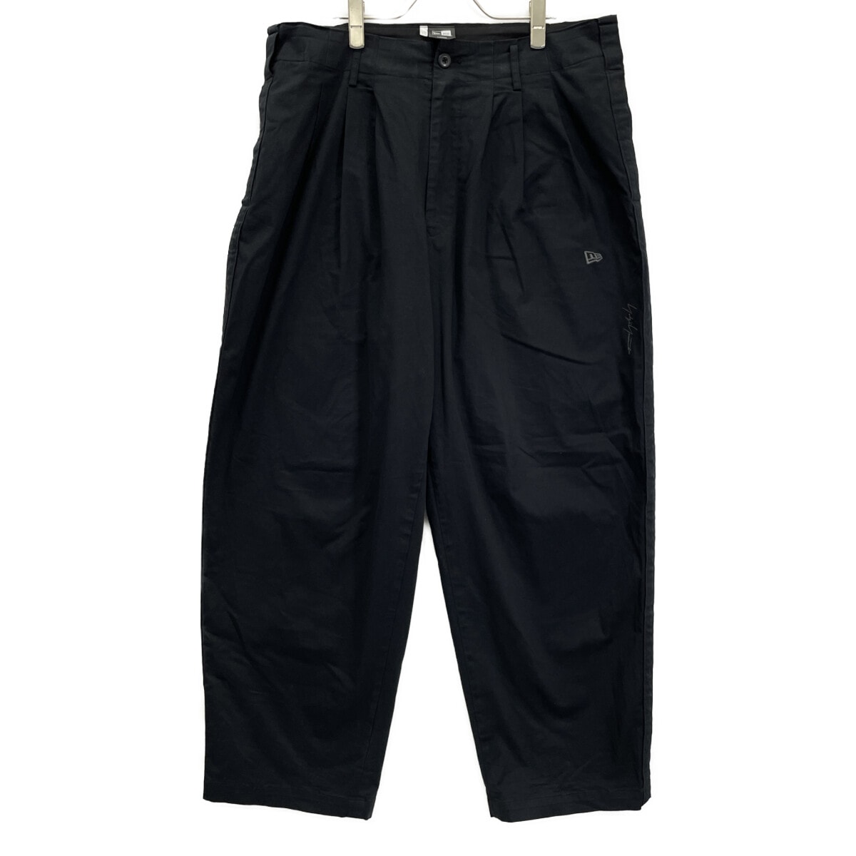 ヨウジヤマモト ×NEWERA 23AW ﾌﾞﾗｯｸ ｻｲﾄﾞﾃｰﾌﾟﾊﾟﾝﾂ HJ-P99-039-1 3