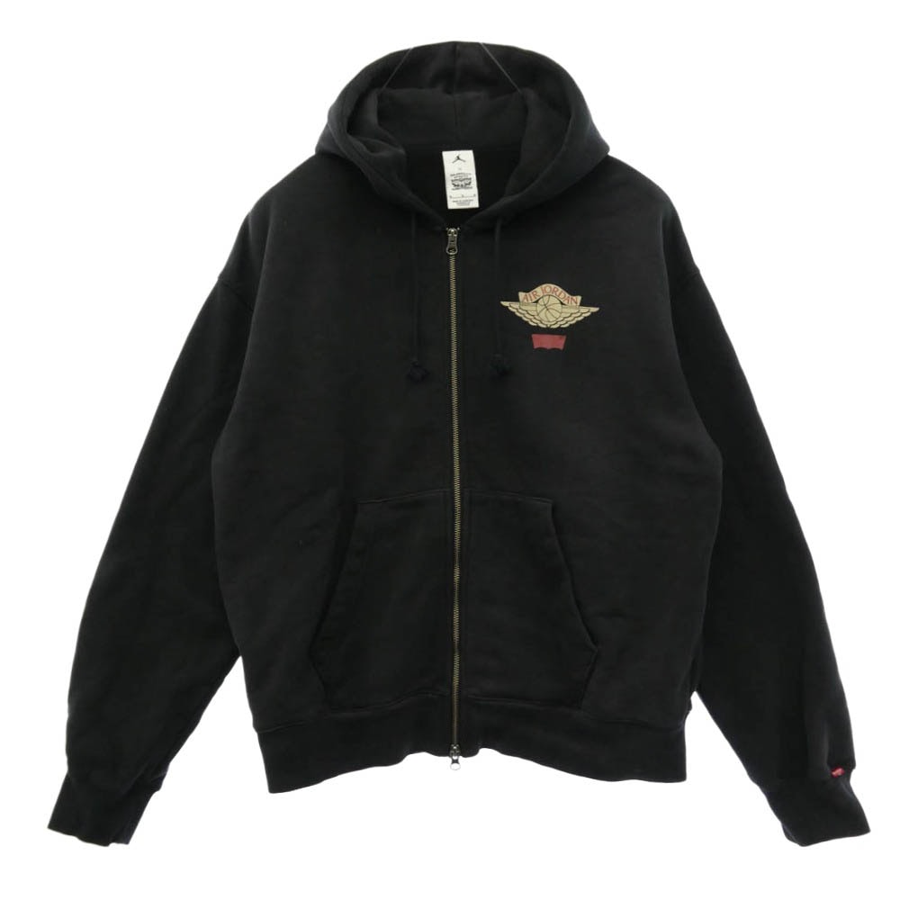NIKE AIR JORDAN ナイキ ジョーダン Levi's リーバイス IM6734-010 x Levi's リーバイス Heavyweight Fleece Zip Hoodie ヘビーウェイト フリース ジップアップ フーディー パーカー【中古】