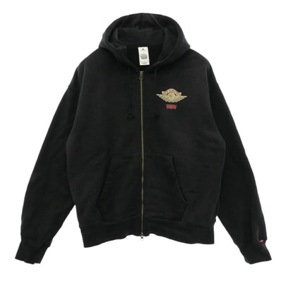 NIKE AIR JORDAN ナイキ ジョーダン Levi's リーバイス IM6734-010 x Levi's リーバイス Heavyweight Fleece Zip Hoodie ヘビーウェイト フリース ジップアップ フーディー パーカー【中古】