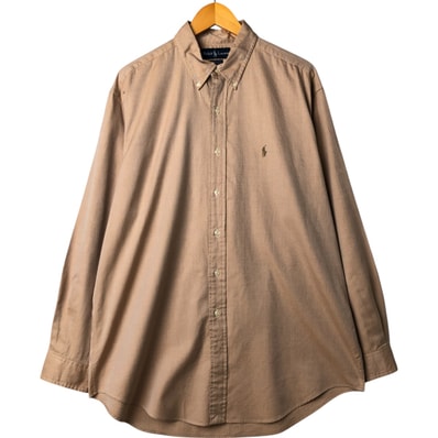 古着 ラルフローレン Ralph Lauren YARMOUTH 長袖 ボタンダウンシャツ メンズL相当/eaa563170
