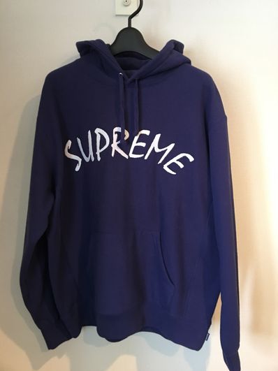 Supreme FTP Arc Hooded Sweatshirt "Washed Navy"