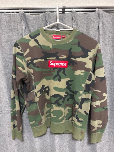 Supreme Box Logo Crewneck "Woodland Camo" (15FW)