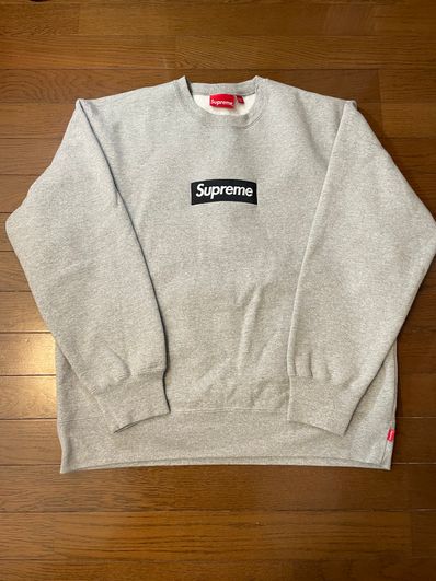 Supreme Box Logo Crewneck "Heather Grey" (22FW)