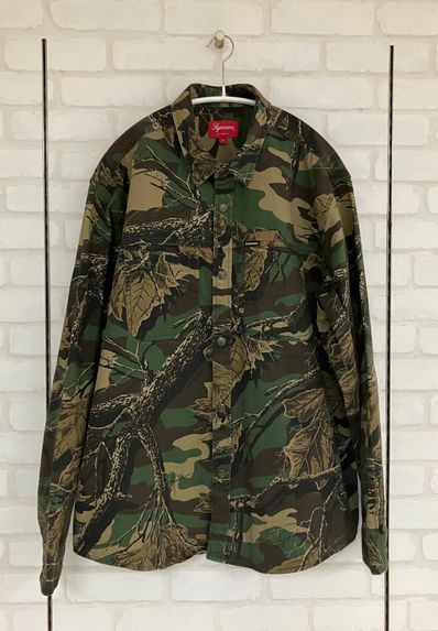 Supreme Snap Work Shirt "Branch Woodland Camo"