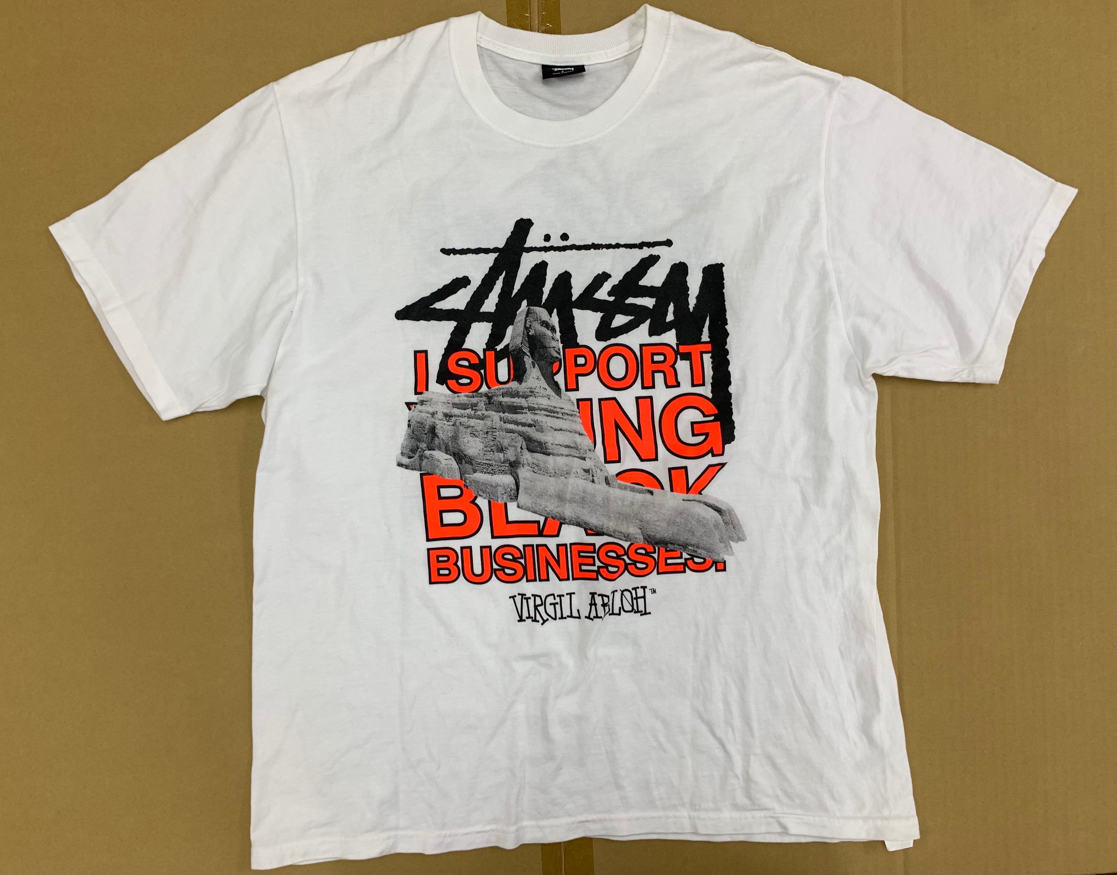 Stussy x Virgil Abloh World Tour Collection T-Shirt "White"