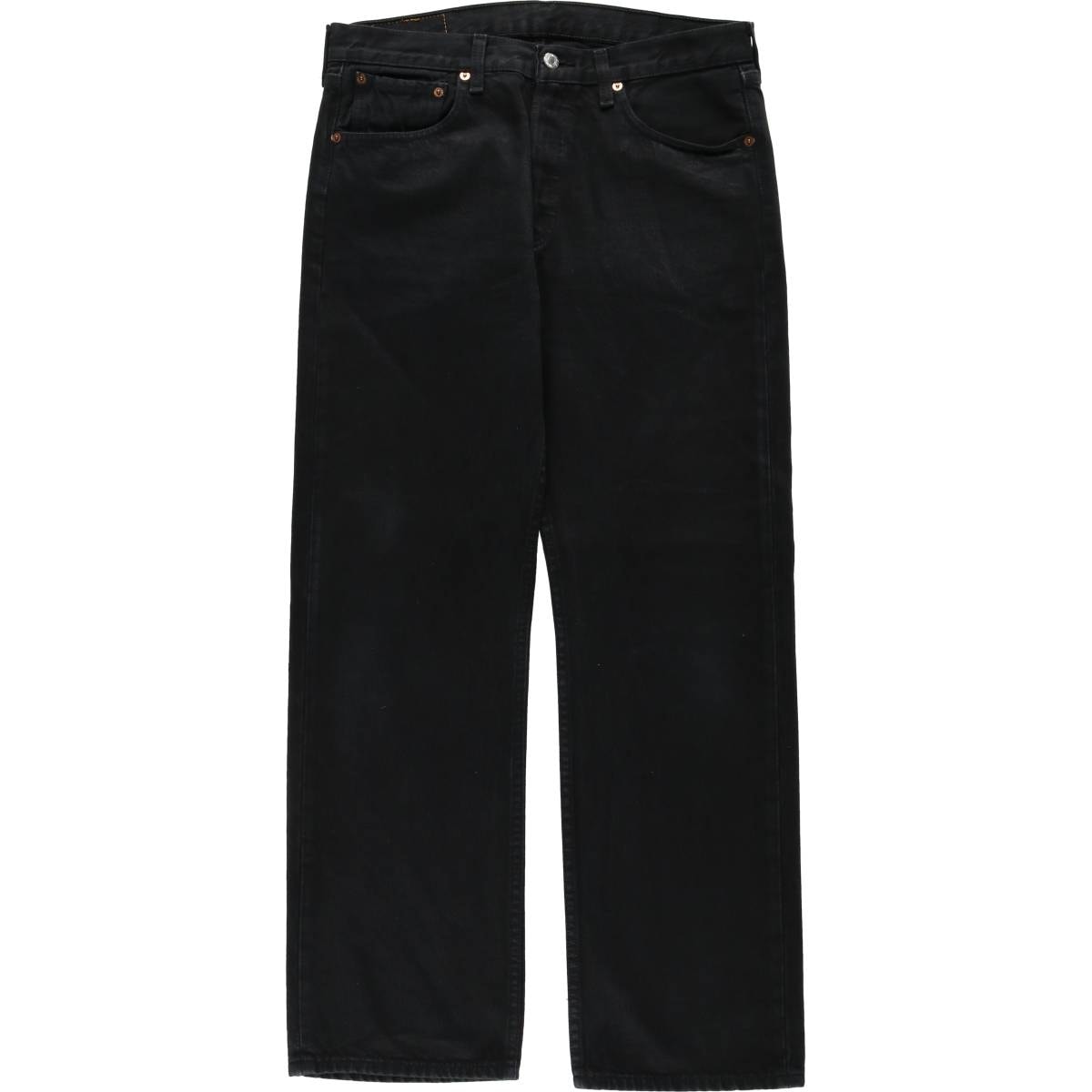 古着 リーバイス Levi's 501 ブラックデニム ストレートデニムパンツ メンズw33相当/eaa638369