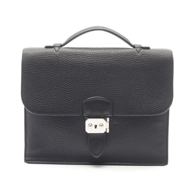 エルメス HERMES サックアデペッシュ27 ビジネスバッグ バッグ レザー トリヨンクレマンス トリヨンクレマンス □N刻印(2010年製造) メンズ ブラック系 043856CK 【中古】