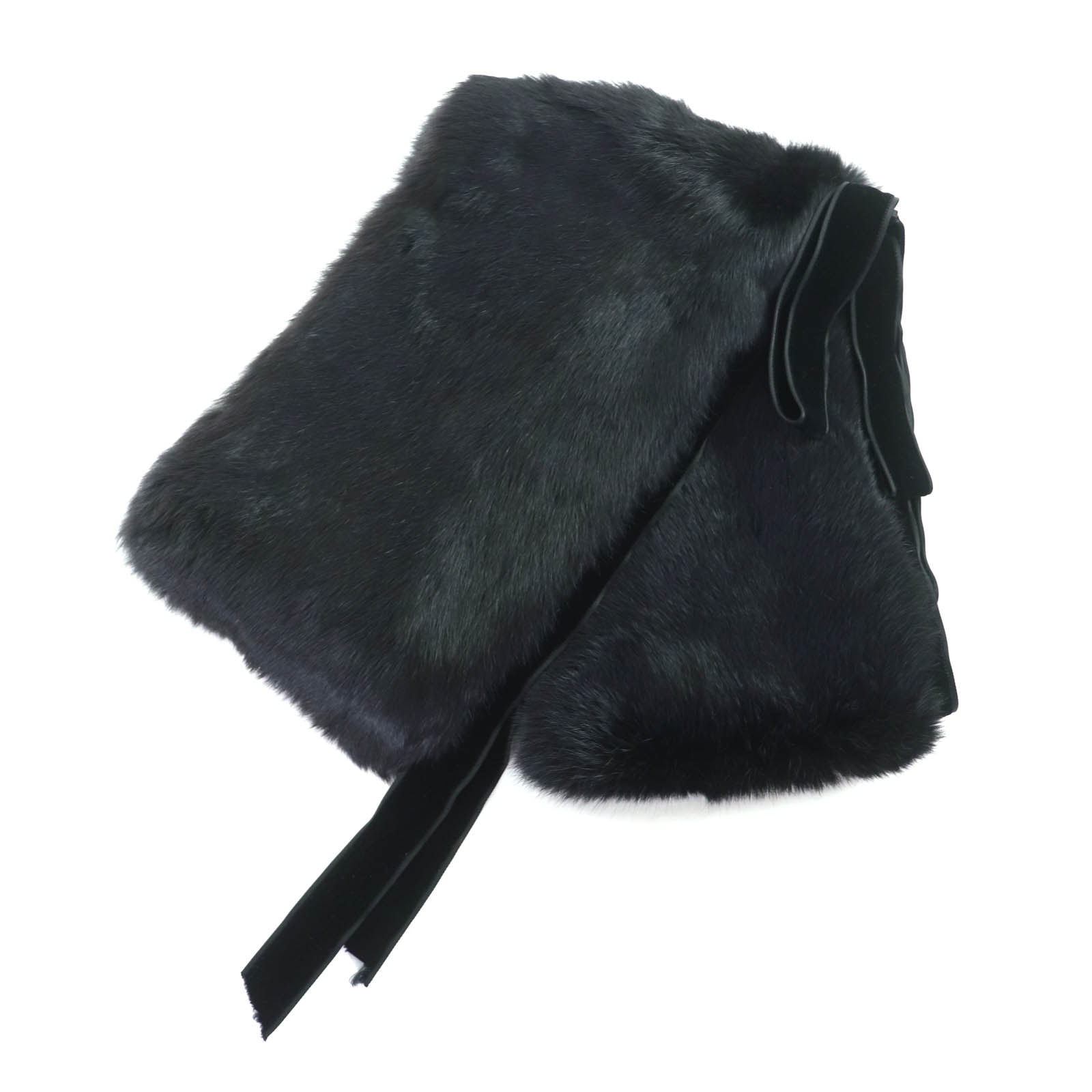 美品 グッチ マフラー ブラック レディース