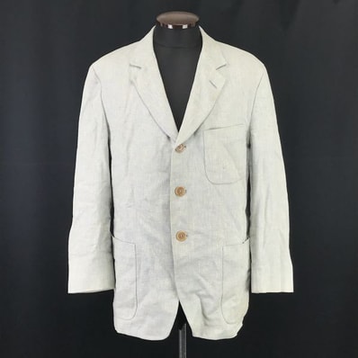エルメネジルドゼニア★60%シルク/テーラードジャケット【Mens size -L相当/グレー系/gray系】ermenegildo zegna/Jackets◆BH62