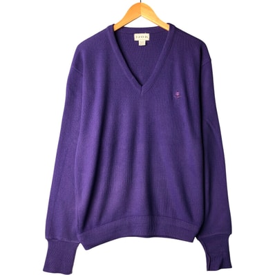 古着 90年代~ ラコステ LACOSTE IZOD Vネック アクリルニットセーター USA製 メンズL相当 ヴィンテージ/eaa434326