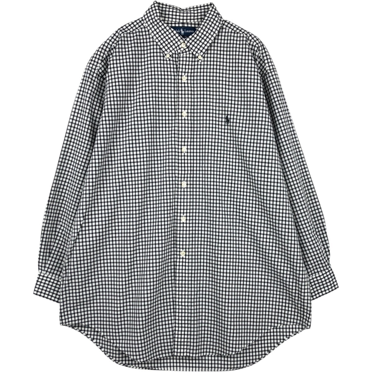 古着 ラルフローレン Ralph Lauren YARMOUTH ギンガムチェック 長袖 ボタンダウンチェックシャツ メンズXL相当/eaa678082