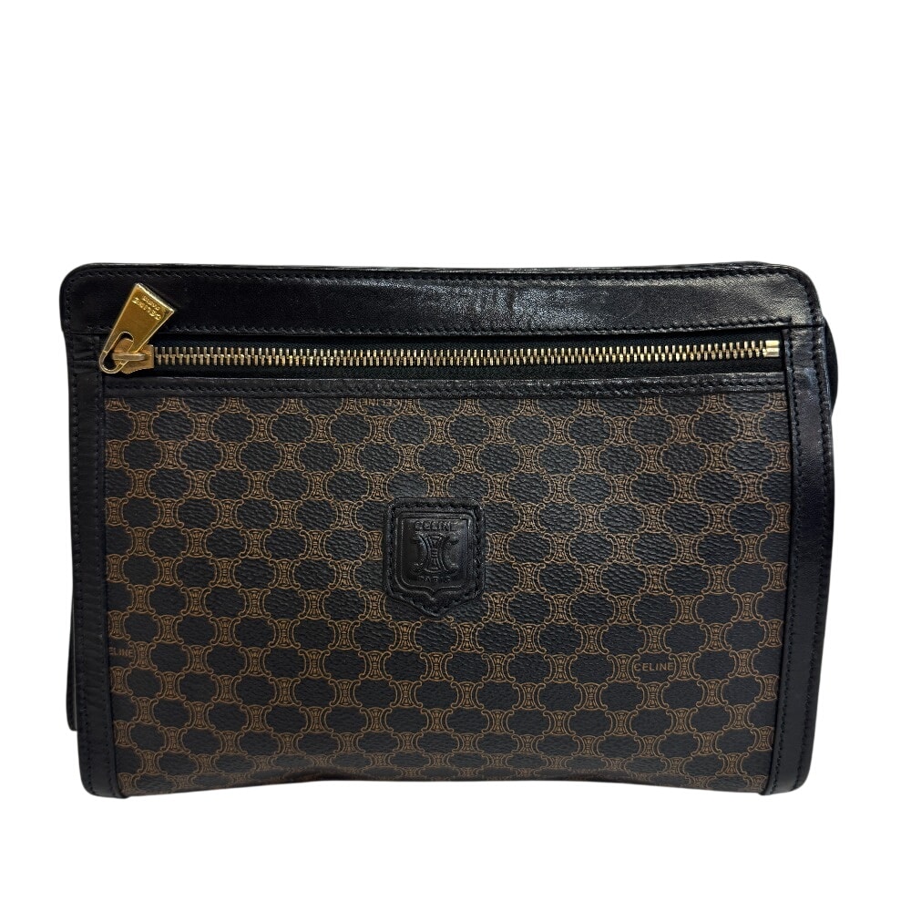セリーヌ CELINE クラッチバッグ マカダム セカンドバッグ ポーチ ブラック