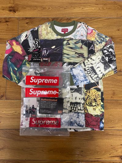 Supreme Mosaic Patchwork L/S Top "Multi"
