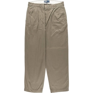 古着 ラルフローレン Ralph Lauren POLO by Ralph Lauren ANDREW PANT ツータック チノパンツ メンズw35相当/eaa663453