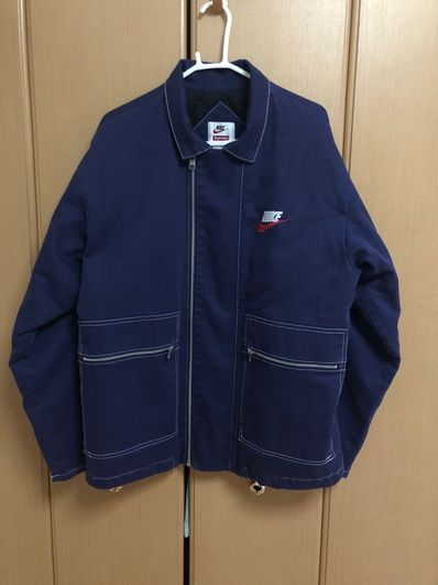 Supreme / NIKE® Double Zip Work Jacket "navy"