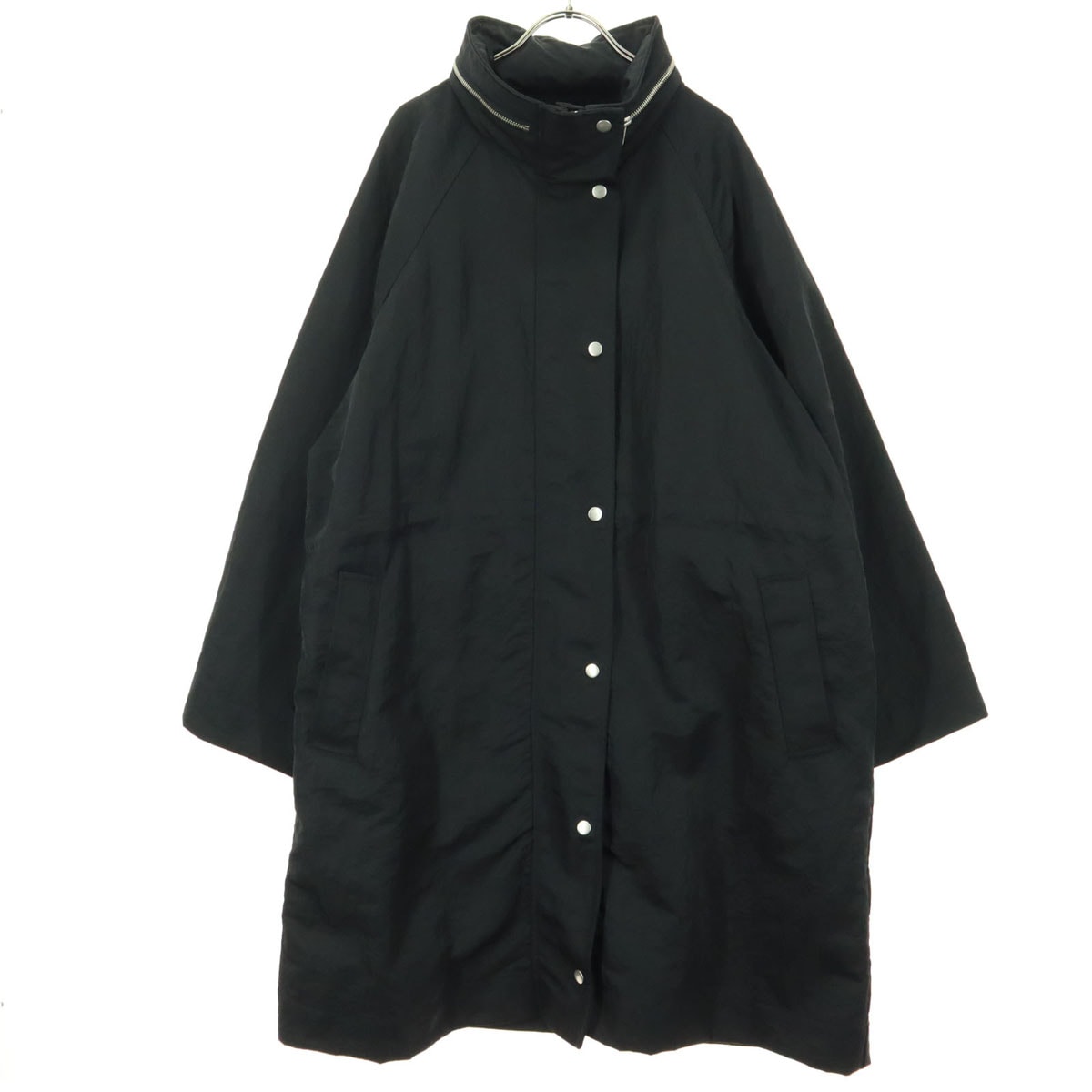 GAP ギャップ 長袖 オーバーサイズ ナイロンジャケット L ブラック