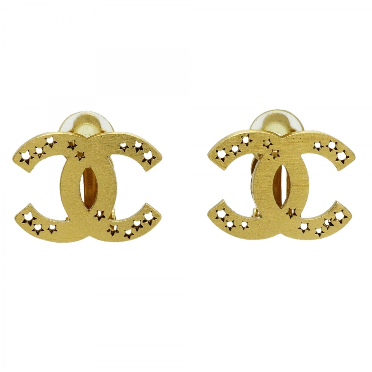 ★SALE【6jcb0703】シャネル イヤリング ココマーク 星形 スター GPメッキ ゴールド【中古】レディース